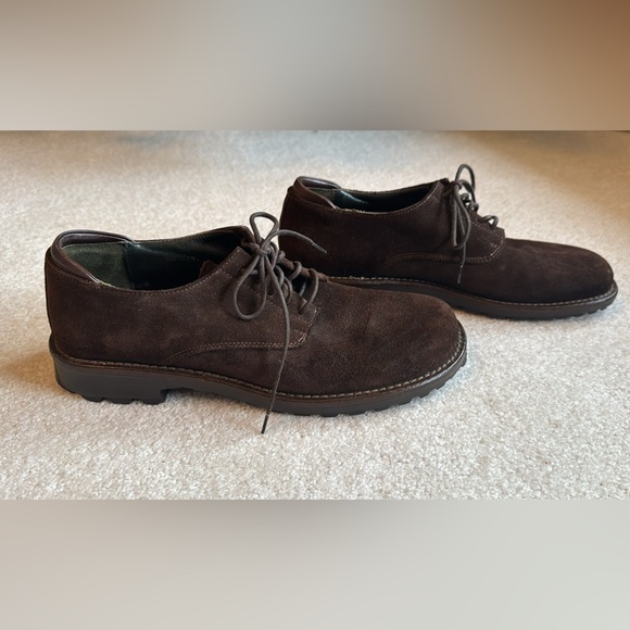 Donald J. Pliner Dark Brown Suede Oxfords main image 4